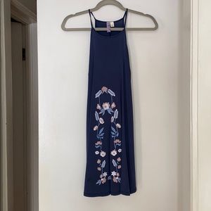 Blue floral sundress, size small